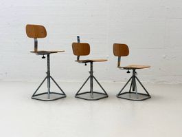 Industrielle Werkstattstühle aus den 1950er Jahren