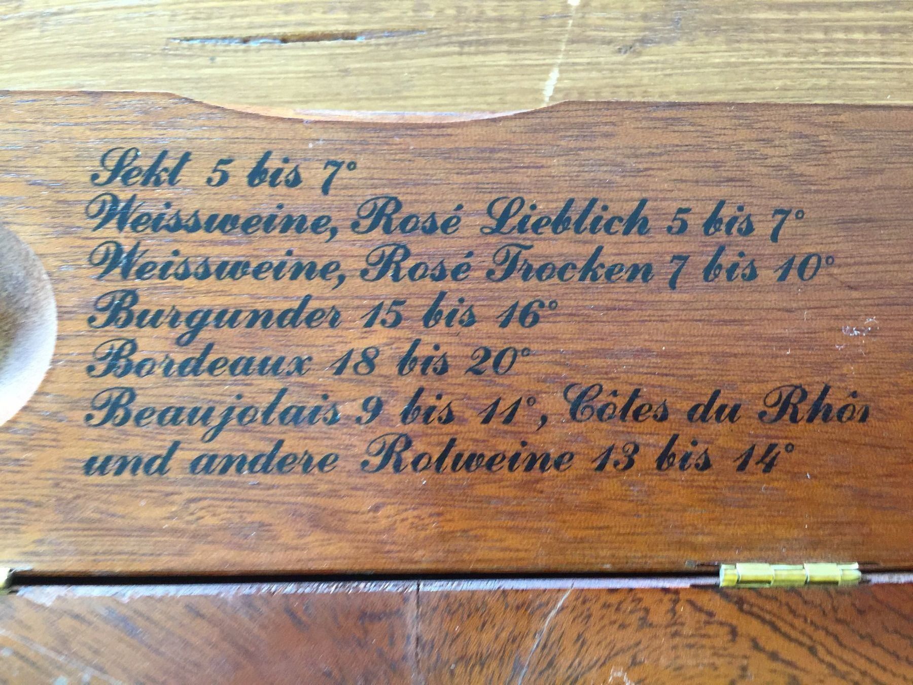 Altro per la casa: Weinthermometer – Usato da Kirchdorf venduto da Vintagewunder 1