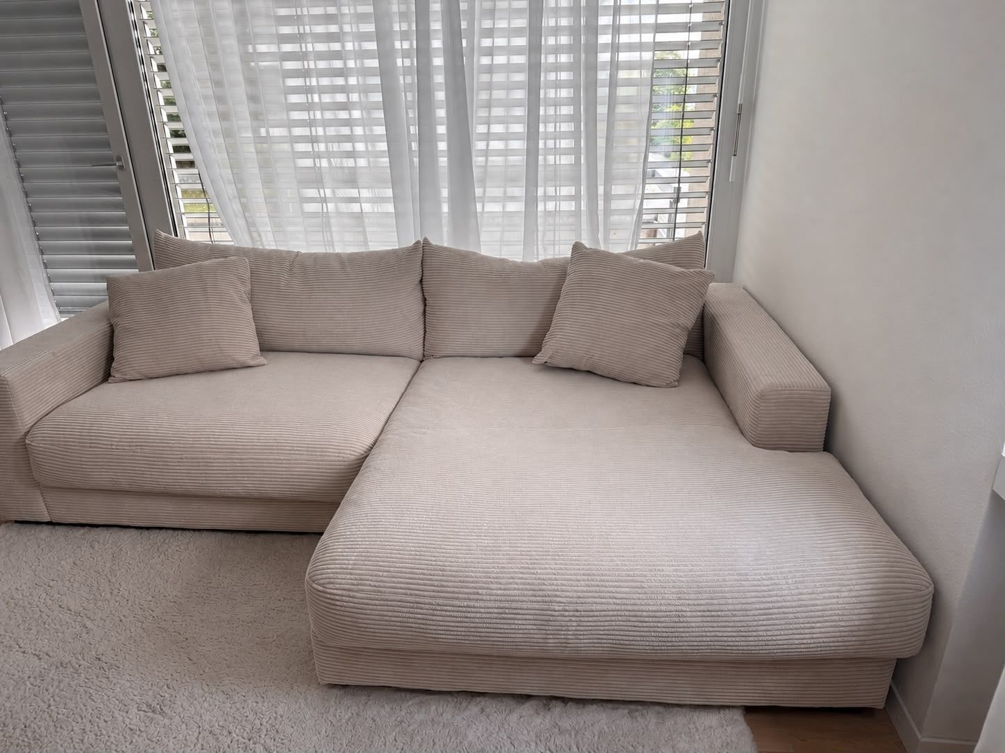 Divani: Ecksofa Pedro Beige Cord Beige ( Mömax) – Nuovo (secondo la descrizione) da Bühler venduto da Xevixcat
