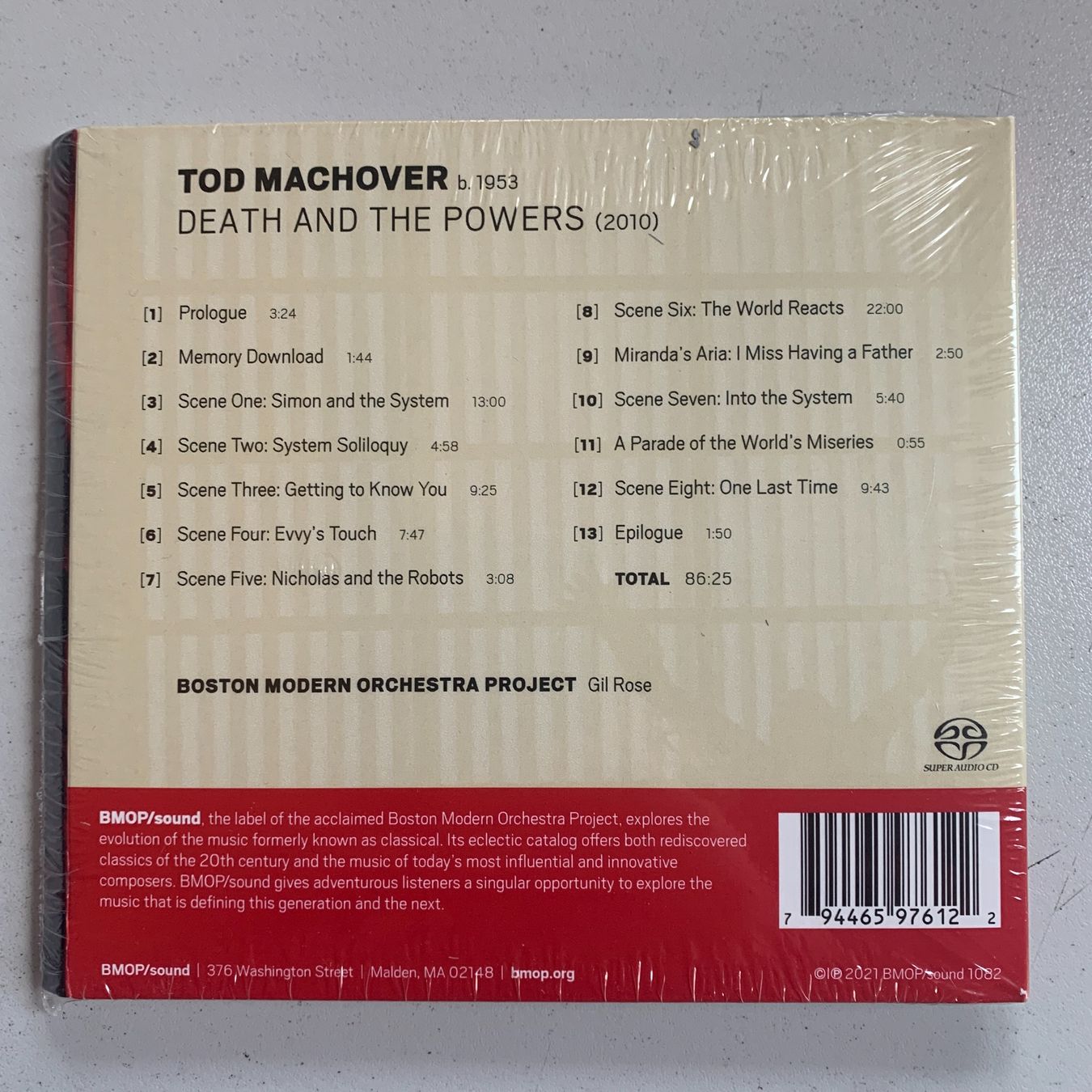 CD: Tod Machover/Boston Modern: Death And The Powers – Nuovo e nell'imballaggio originale da Stans venduto da Abukadnezar 1