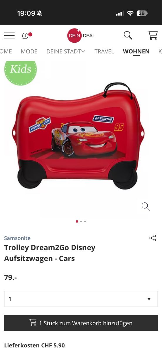 Samsonite Valigie: Kinder Koffer Dream2Go, Samsonite – Nuovo (secondo la descrizione) da Aesch BL venduto da Kliana 4