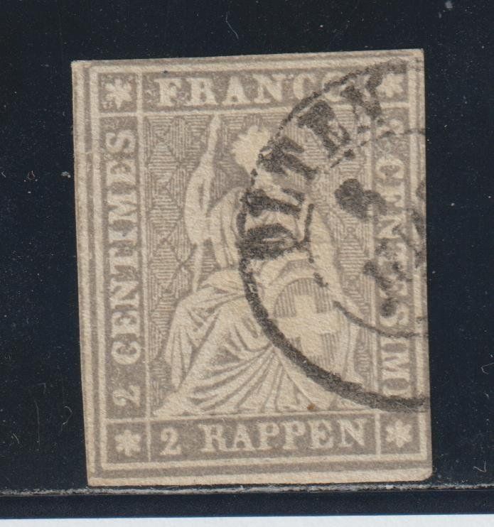 Alle Briefmarken: Strubel 21 G gestempelt / Befund – Gebraucht aus Siebnen von Fstaehli