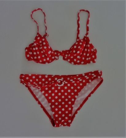NEUER süsser Bikini rot-weiss Polka dot Gr. 38 - 80125