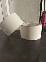 Lampenschirm Stoff Weiss