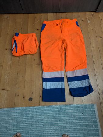 Leichte Arbeitshose Bormio Safety orange Grösse L 54-56