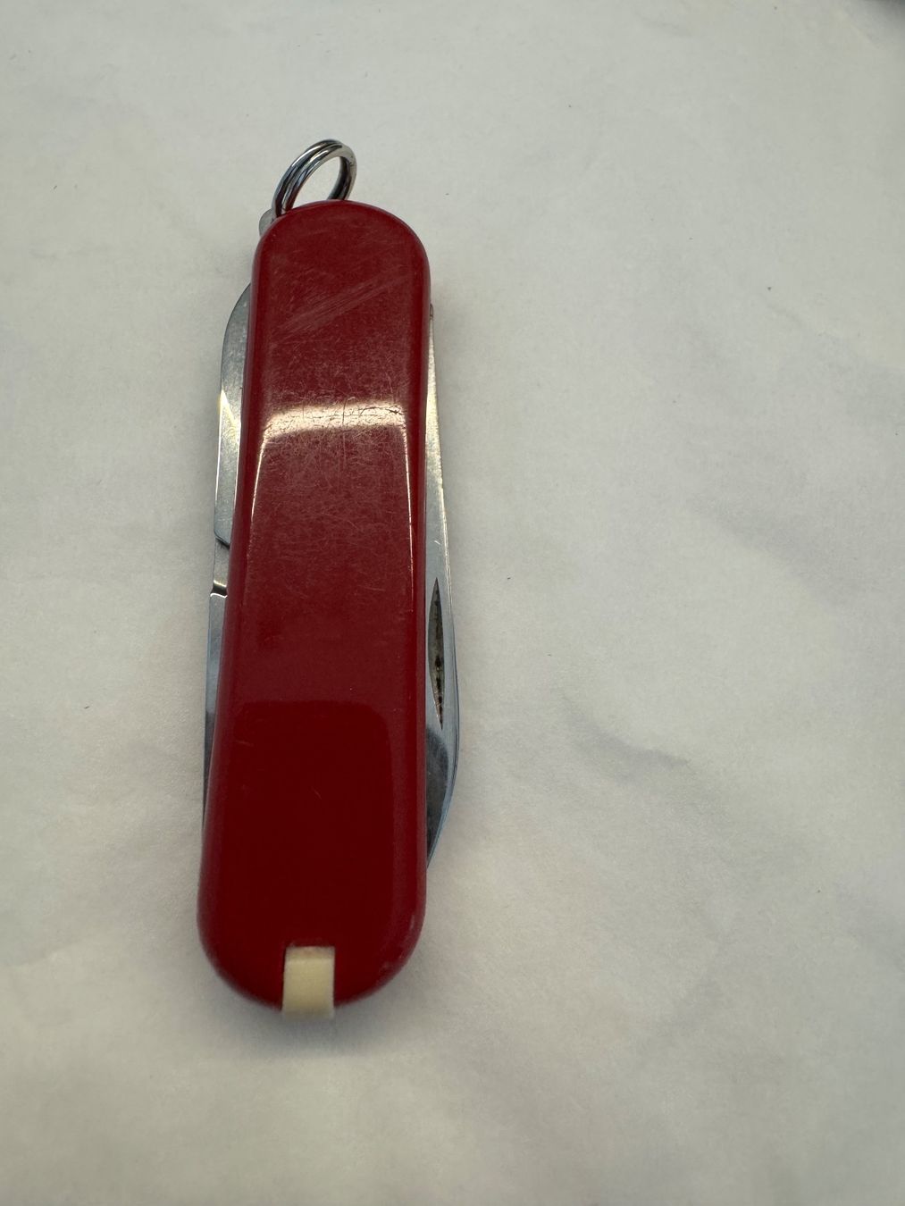 Victorinox Coltelli tascabile: Victorinox Classic mit Lederetui – Usato da Kestenholz venduto da Sackmesser67 2