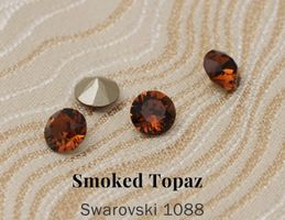 1088 Swarovski, Smoked Topaz, SS24 / 5.3 mm / 5 Stück