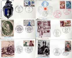 6 Stück FDC Frankreich