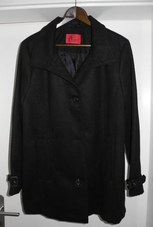 Elgante Damen Winterjacke schwarz - Grösse 46