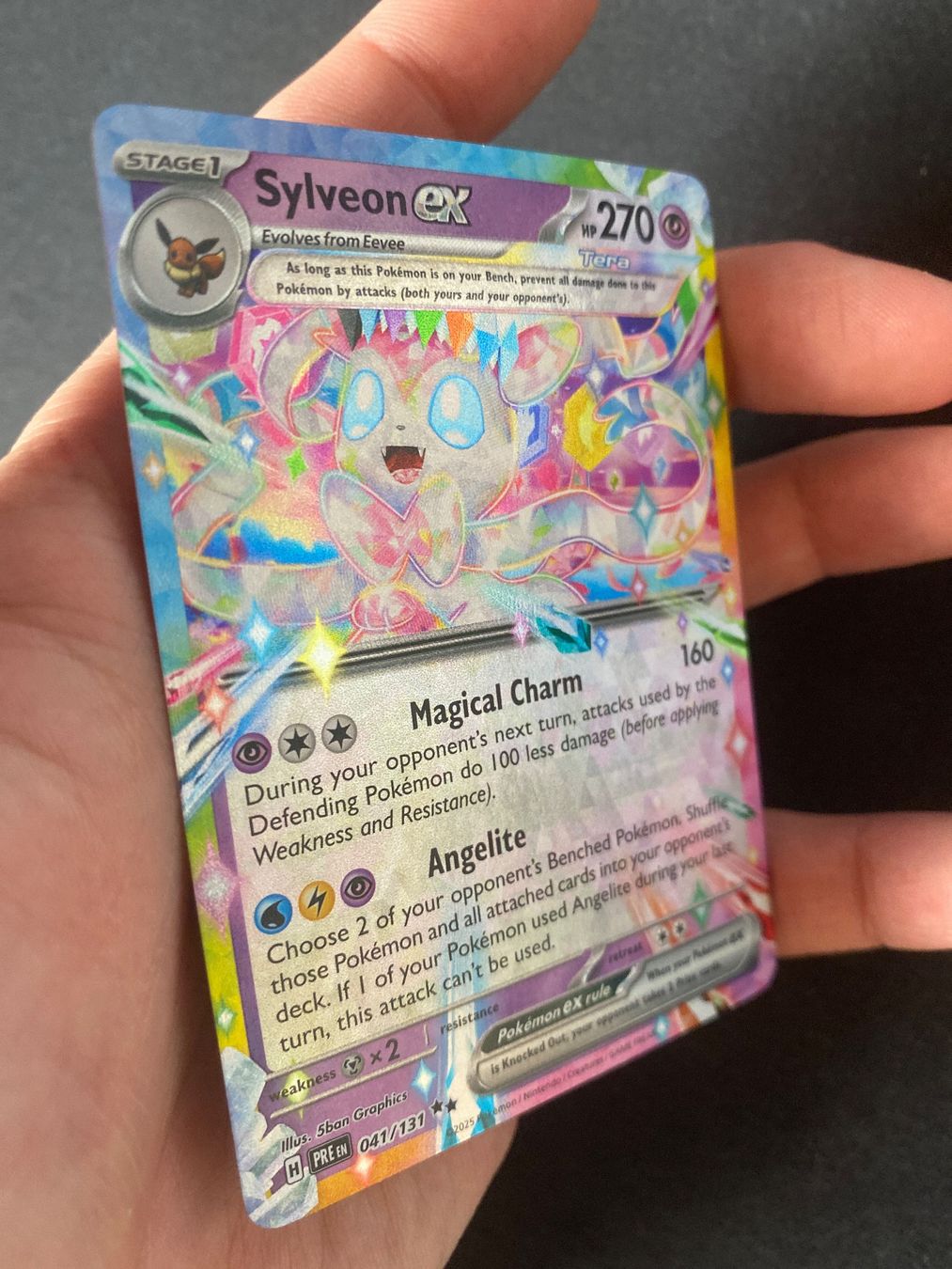 Pokémon Carte collezionabili: Sylveon ex 41 - Feelinara ex - Prismatic Evolutions - EN – Nuovo (secondo la descrizione) da Hausen AG venduto da Shrade 1