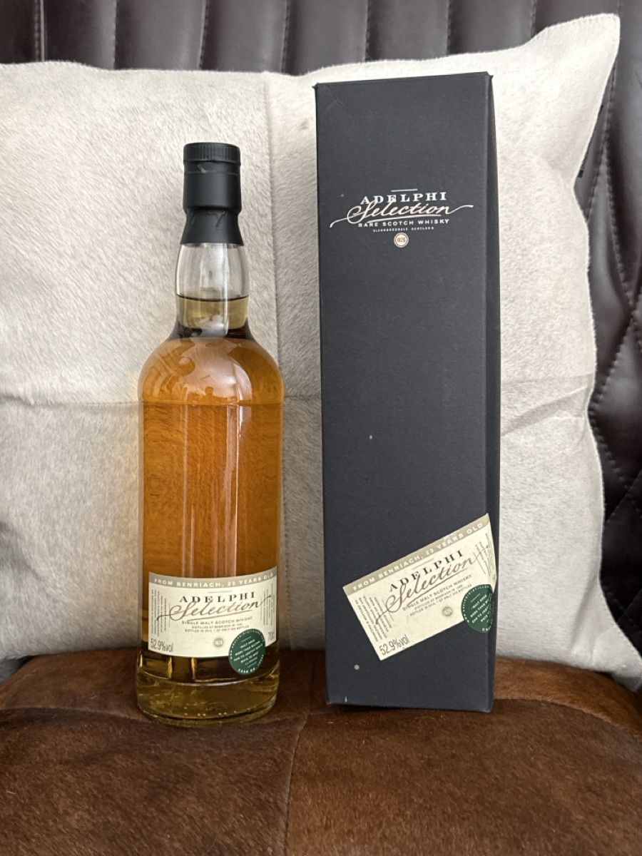 Benriach Spirituosen: Benriach 23J. Adelphi Selection 1990, Single Malt 52.9% – Neu und originalverpackt aus Gebenstorf von 5412Even
