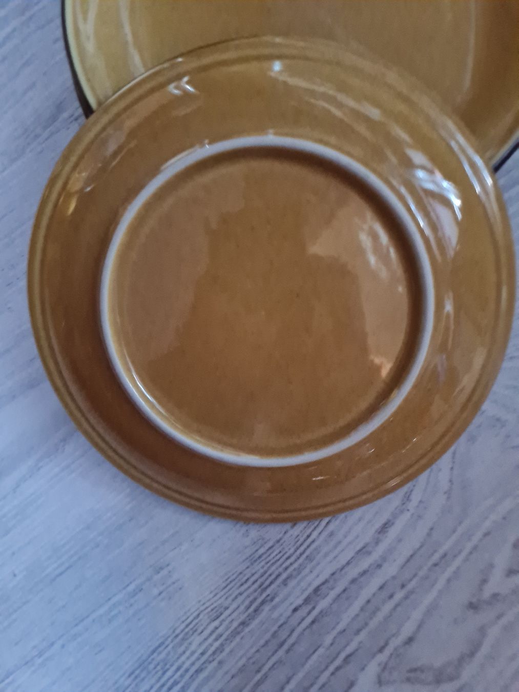 Rössler Piatti: Rössler Dessertteller senffarben wie neu – Nuovo (secondo la descrizione) da Münsingen venduto da Cuci31 2
