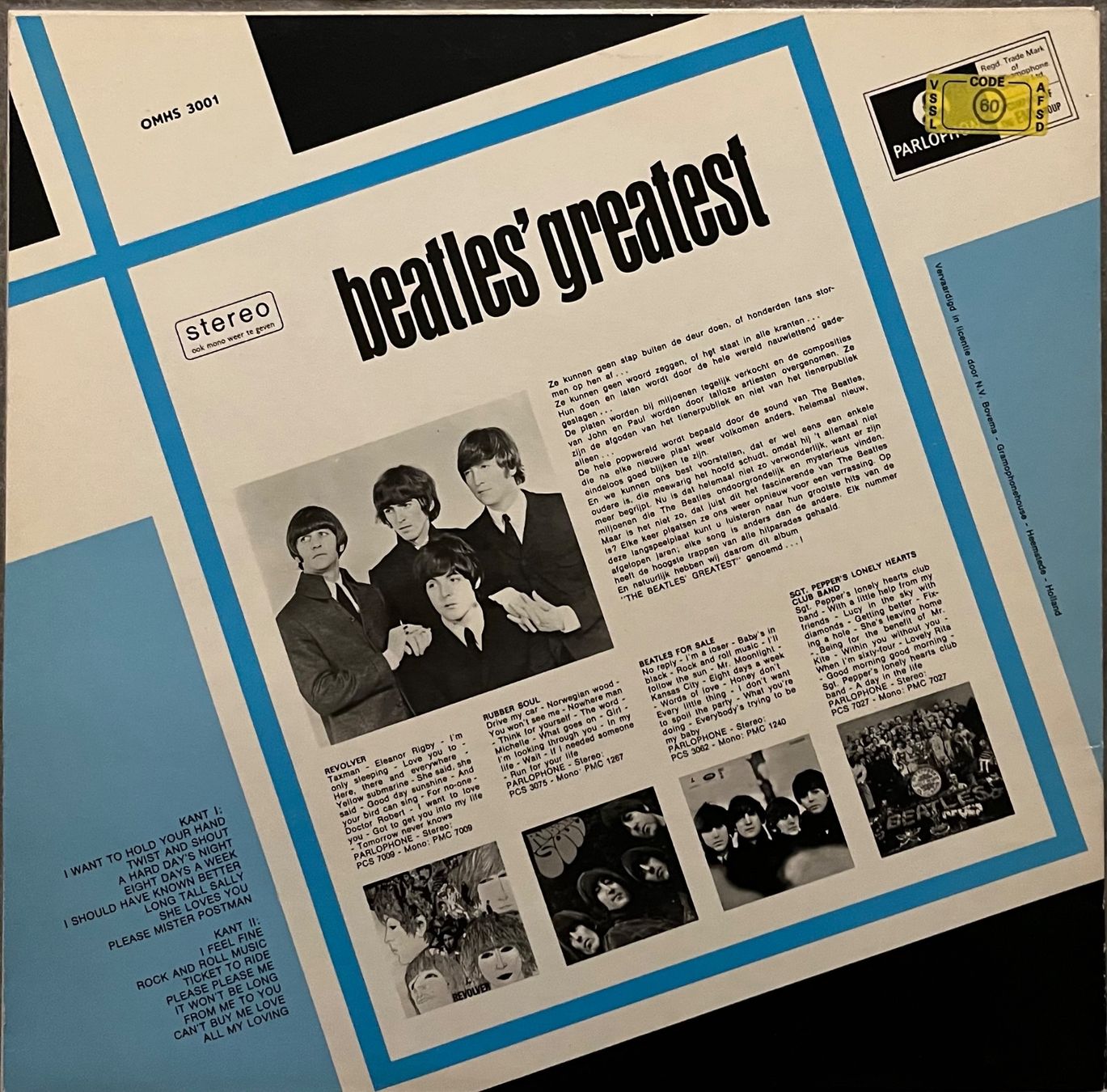 Dischi in vinile: BEATLES - BEATLES' GREATEST - 33 Tours – Usato da Bussigny venduto da vinyl-pas-cher 1