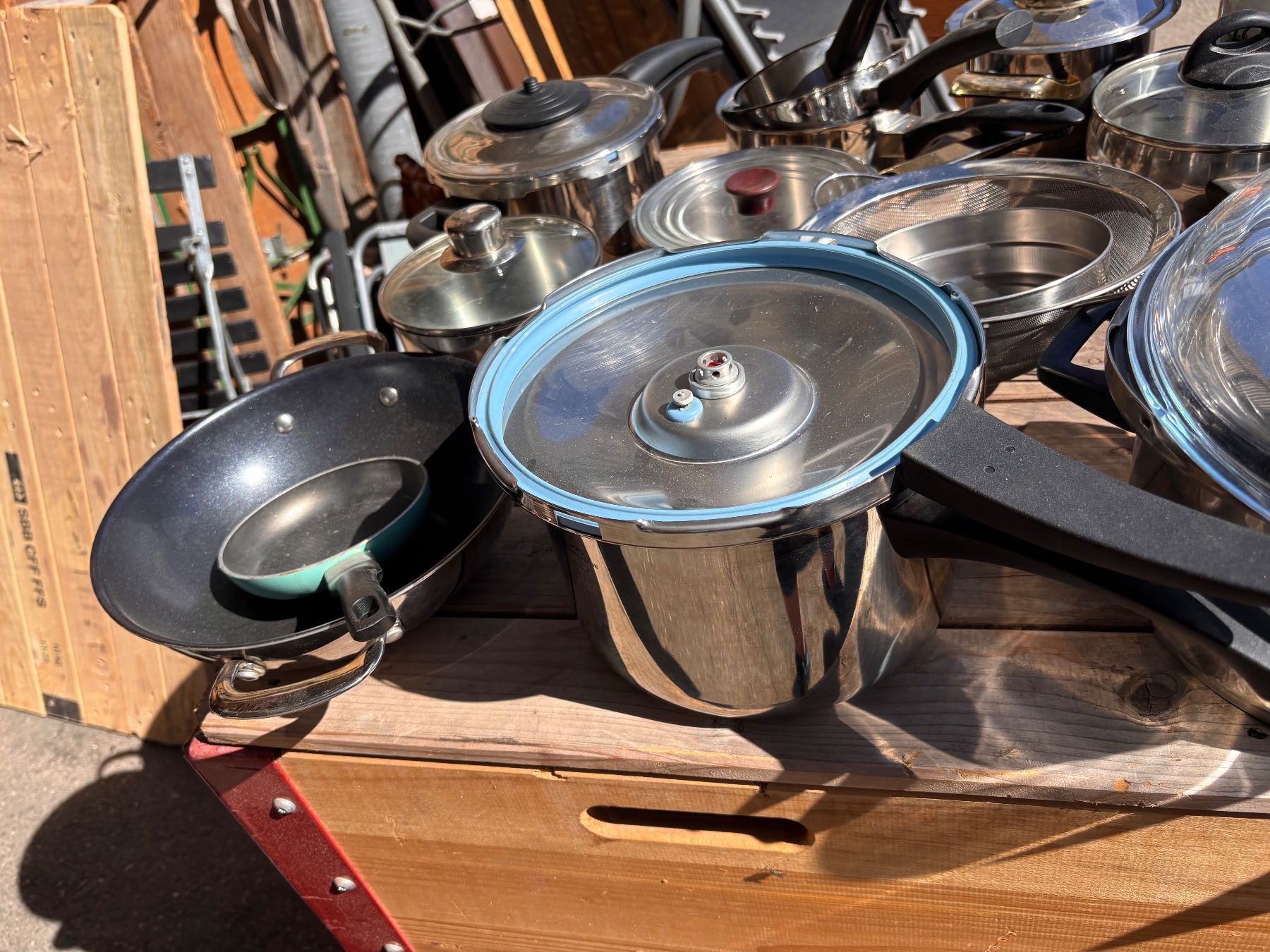 Padelle: Lot div. Pfannen für Flohmarkt oder Export – Usato da Hindelbank venduto da brm_72zv 2