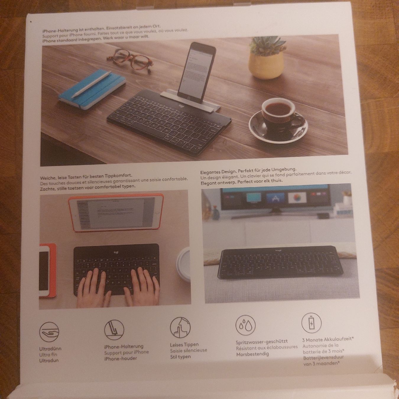 Logitech Tastiere: NEU Logitech KEYS-TO-GO Tastatur iPhone TV – Usato da Freienbach venduto da Stuagert 2