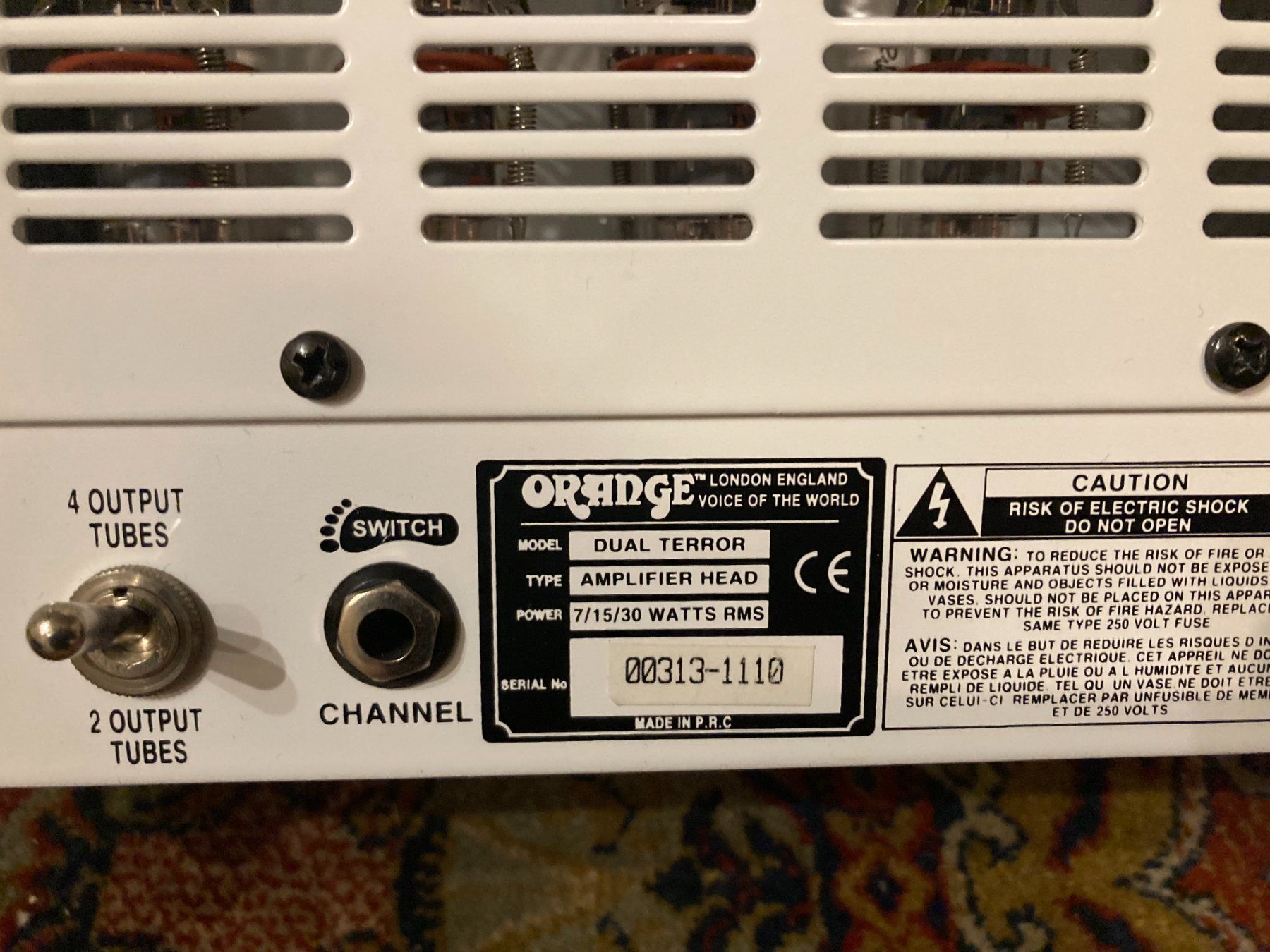 Amplificatori: Ampli à lampes Orange Dual Terror – Usato da Genève venduto da headlight 4