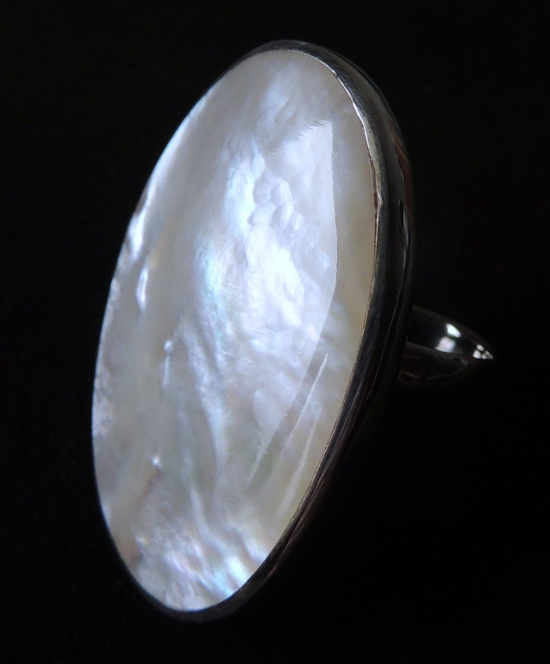 Anelli: Perlmutt Silber 925 Fingerring Gr. 55 – Usato da Waldenburg venduto da schaller707 1