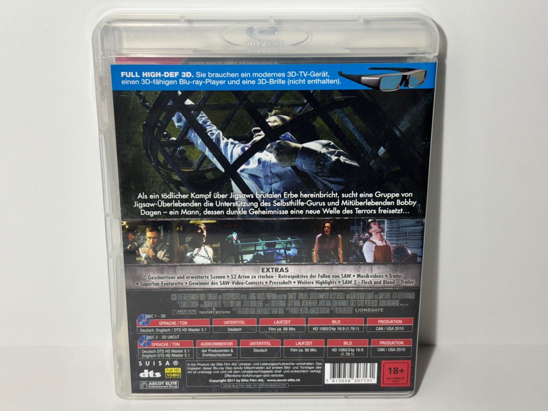 Tutti i DVDs: Saw 7 Vollendung Blu Ray 3D Uncut – Usato da Wilderswil venduto da Sstriker 1