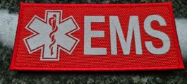 MEDICAL "EMS" Patch - Rot mit Klettband - Reflektierend