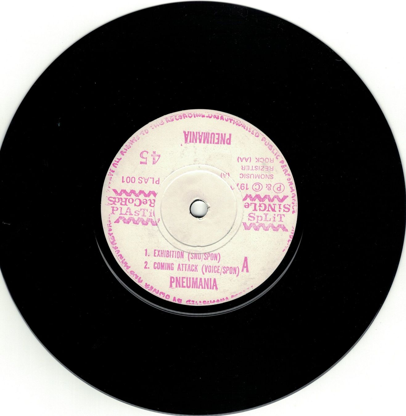Vinyles: Pneumania / UK Decay - Split Single  7" RARE – D'occasion à Lugano par mdal 2