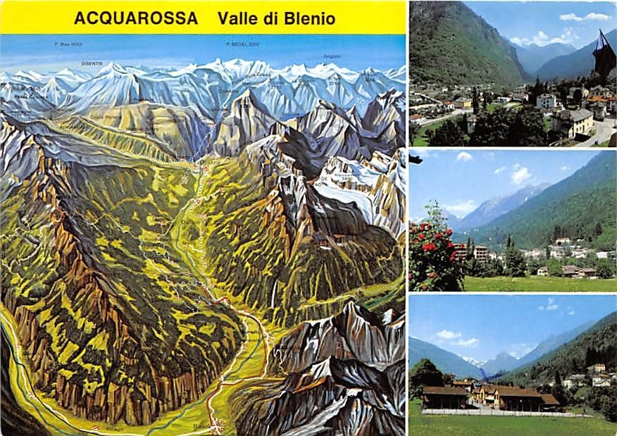 Cartoline postali: TI - Acquarossa, Valle di Blenio – Usato da Ottikon b.Kemptth. venduto da Neptun1974