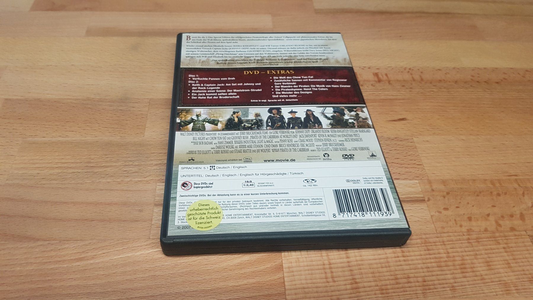 Tutti i DVDs: Fluch der Karibik 3 Am Ende der Welt – Usato da Signau venduto da mw91 1