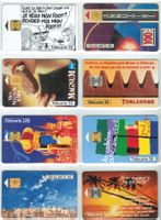 8 Telefonkarten Frankreich