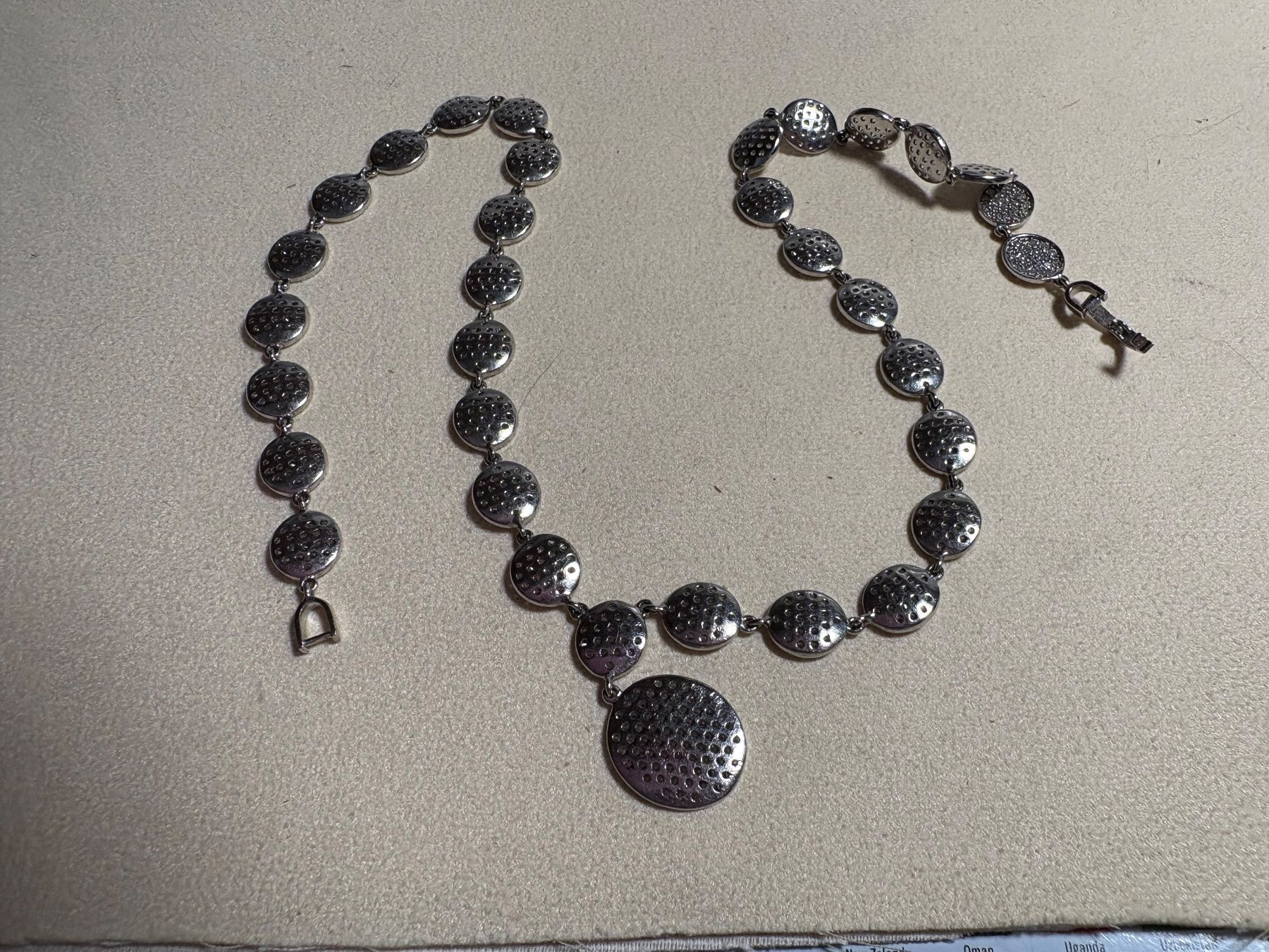 Catenine: Wunderschönes Silbercollier 45 cm lang – Usato da St. Peterzell venduto da verena40