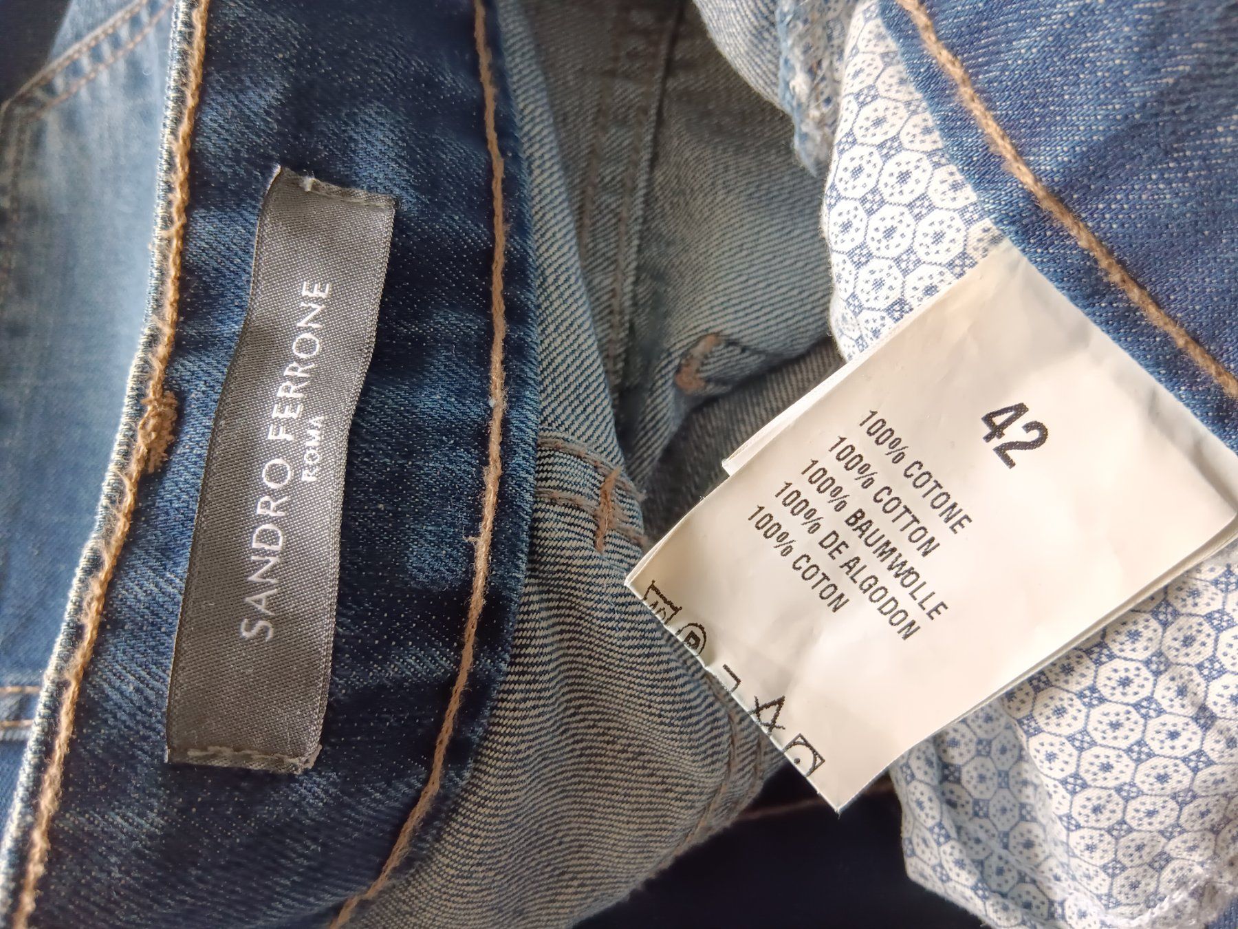 Jeans: SANDRO FERRONE Jeans taille / Grosse 36 CH (42 IT) – Usato da Cossonay-ville venduto da Super-Price-Quality 9