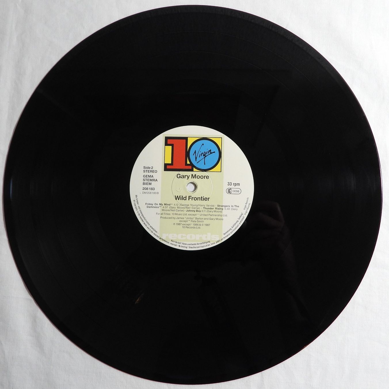 Dischi in vinile: Gary Moore - Wild Frontier (LP, Vinyl 1987) – Usato da Dübendorf venduto da mar_85sd 6
