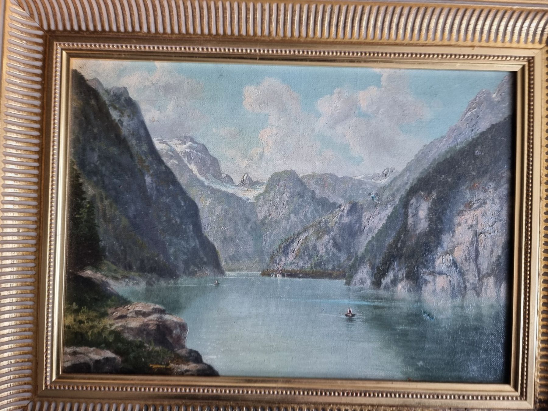 Dipinti: GEMÄLDE OEL/LEINWAND MIT RAHMEN 45X35CM – Usato da Gersau venduto da grafik-kunst 1