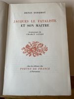 Livre Jacques le Fataliste et son maître 1946