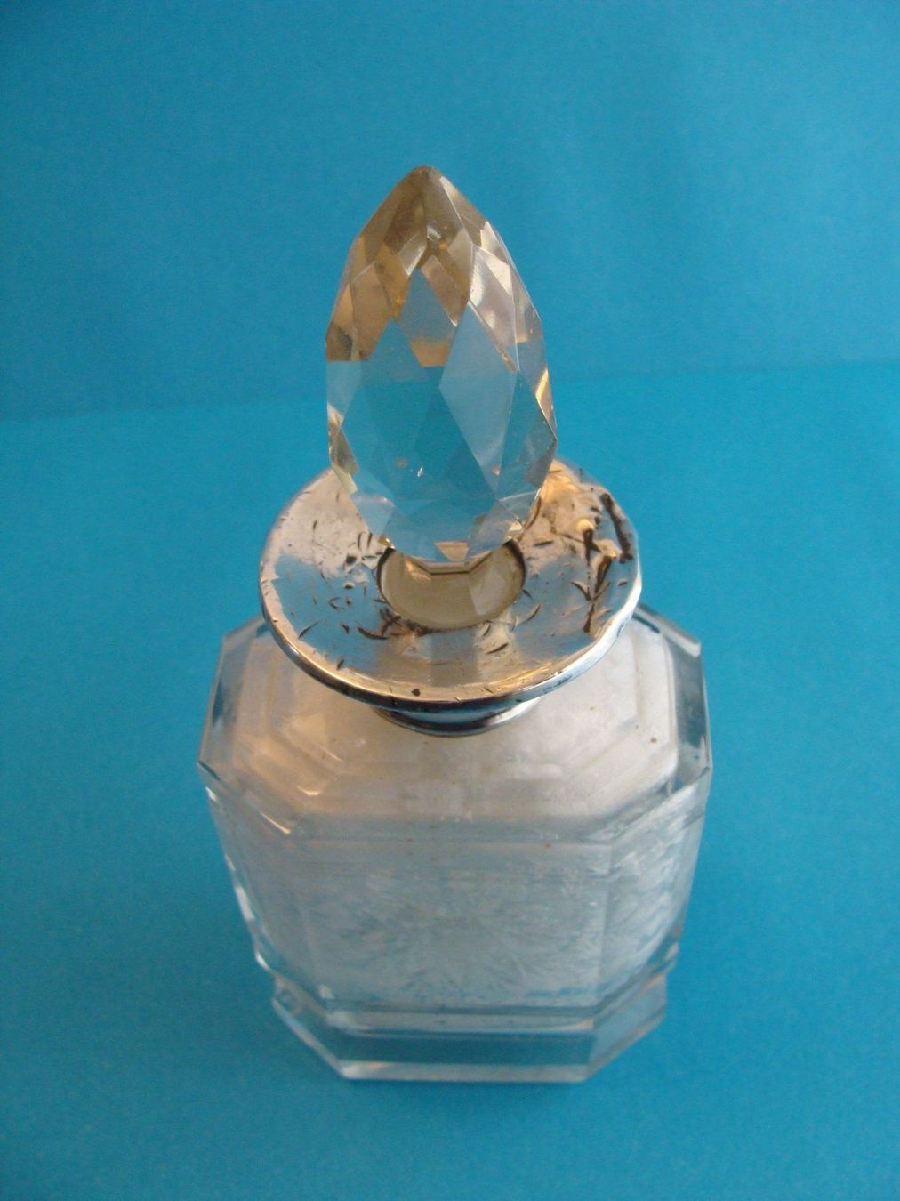 Flaconi: GLAS FLASCHE SILBER ENGLAND 1908 – Usato da Bern venduto da zilicchio 2