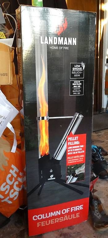 Bracieri: Feuersäule für Pellets von Landmann – Nuovo e nell'imballaggio originale da Buttisholz venduto da buttiholli 1