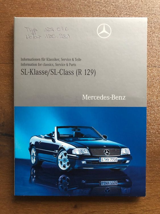 SL320 bis SL600 R129 CD mit Infos zu Teilen und Unterhalt Kaufen auf