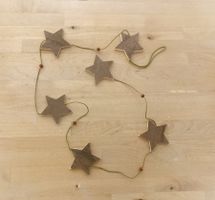 Sternengirlande Weihnachten Holz