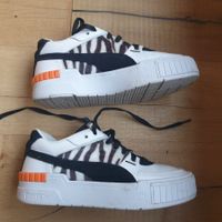 🐸 PUMA SNEAKER ZEBRA TURNSCHUHE 38.5 ZEBRAFELL