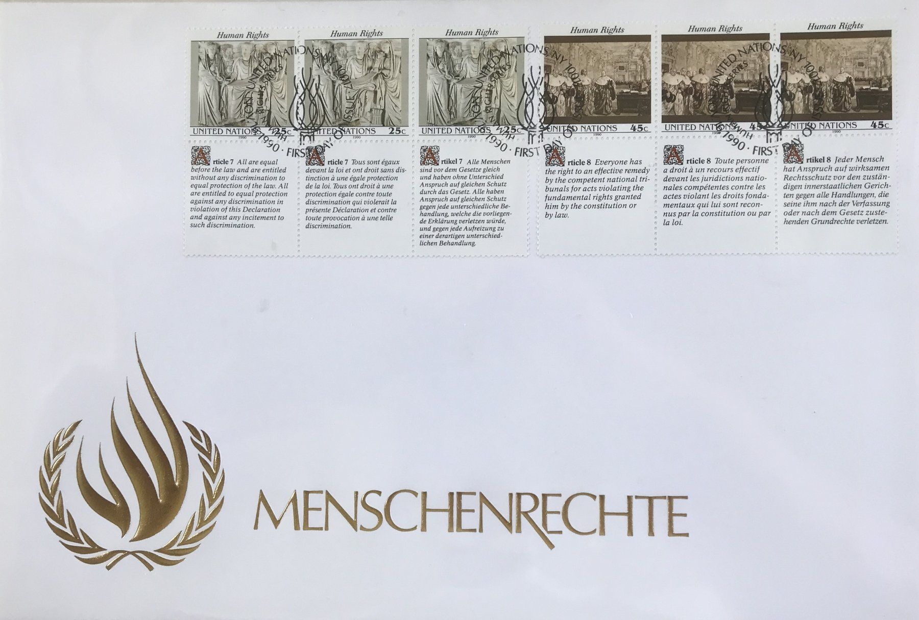 Tutti i francobolli: FDC MAXI MENSCHENRECHTE – Usato da Ostermundigen venduto da crazy-horse-1840