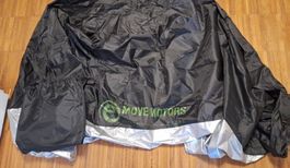 Schutzhülle Move Motors schwarz/silber neu, Grösse XL