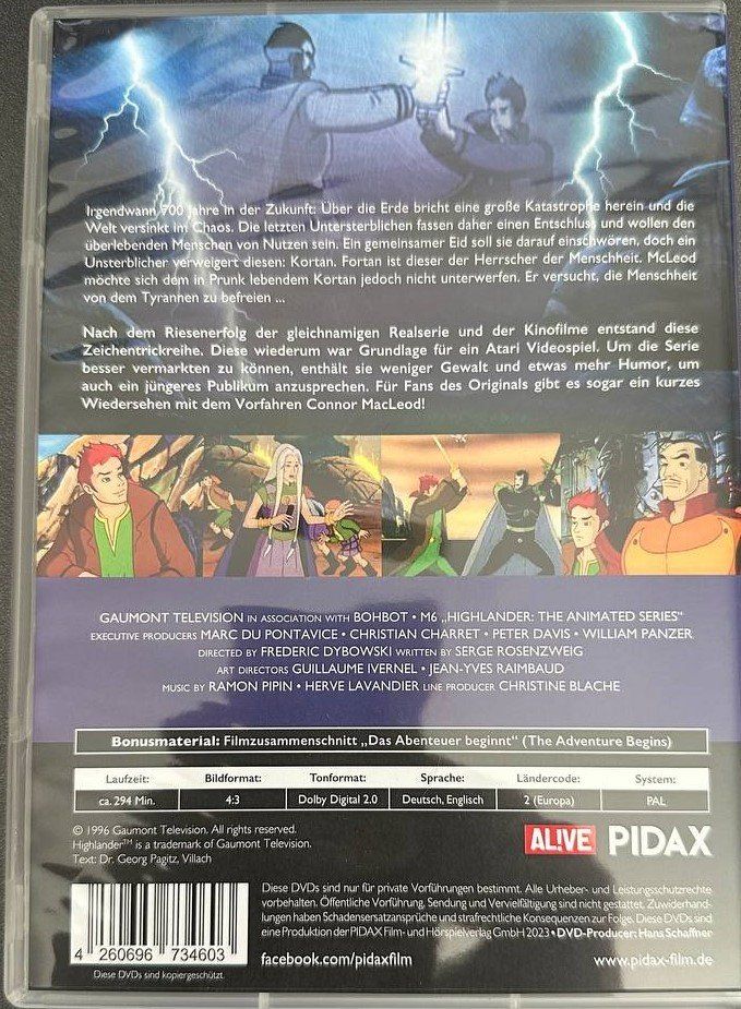 Tutti i DVDs: Highlander - Komplette Staffel 1 – Usato da Beringen venduto da Mantafisch1 1