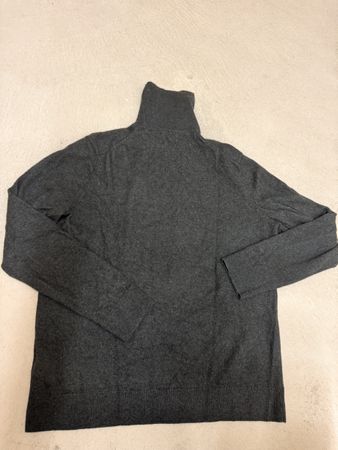 Pull Col Roulé COS L Gris Foncé Laine Merinos Parfait État H