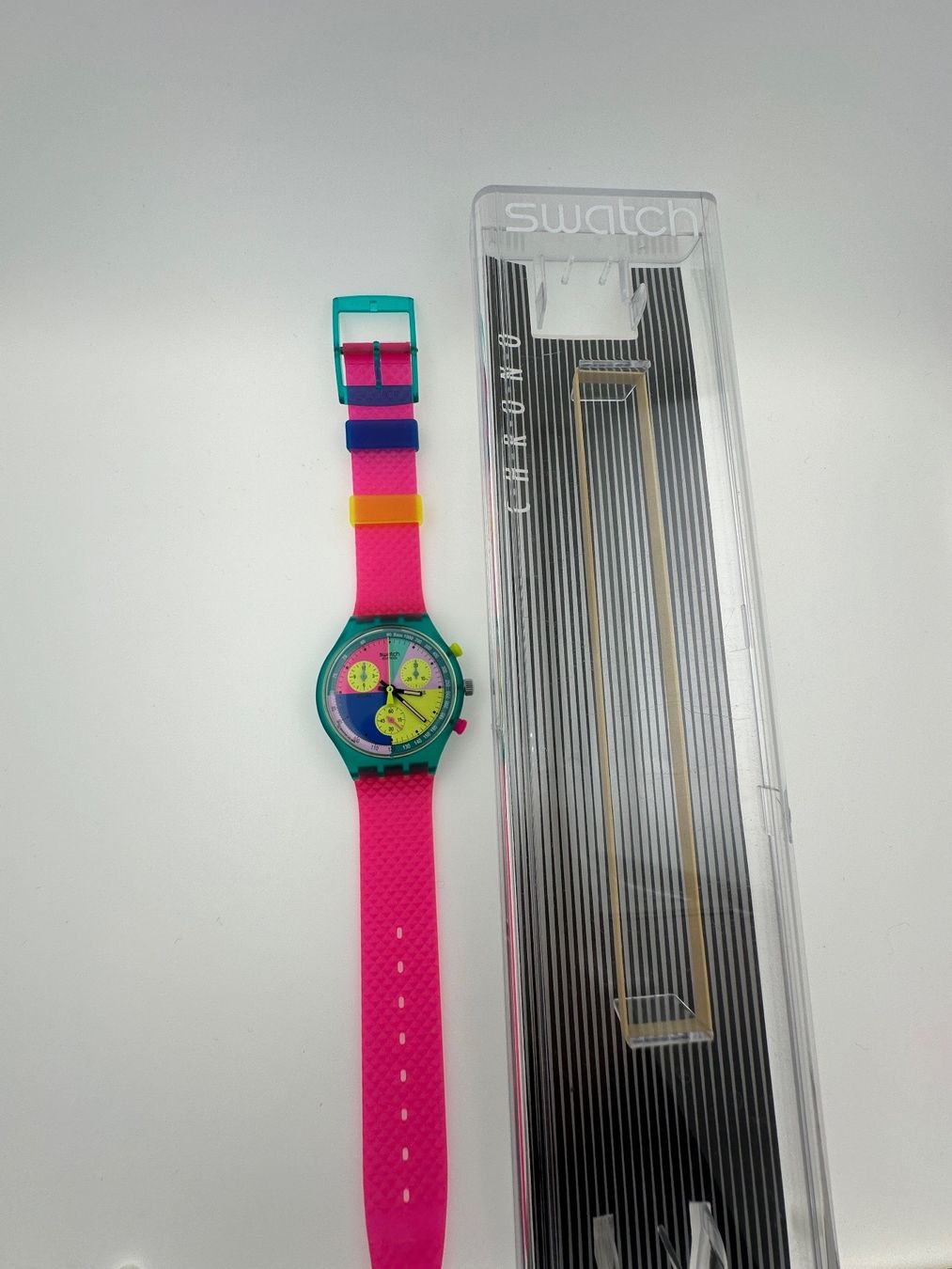 Swatch Uhren: SWATCH CHRONO FLASH ARROW NEU 1991 – Neu und originalverpackt aus Bremgarten AG von uhrenshopp