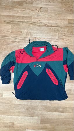Golfino Donna Retro Jacke rot/tuerkis/navy Grösse 40
