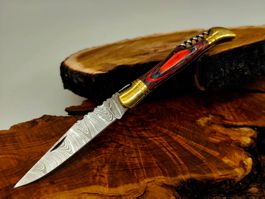 Laguiole Damast Messer Klappmesser echtes Damastmesser