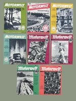 8 Zeitschriften « Motorwelt » Deutschland 1935 - 1937 WW2
