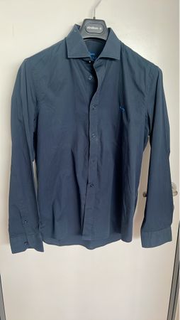 Elegantes Herrenhemd von Strellson, Grösse M, Dunkelblau