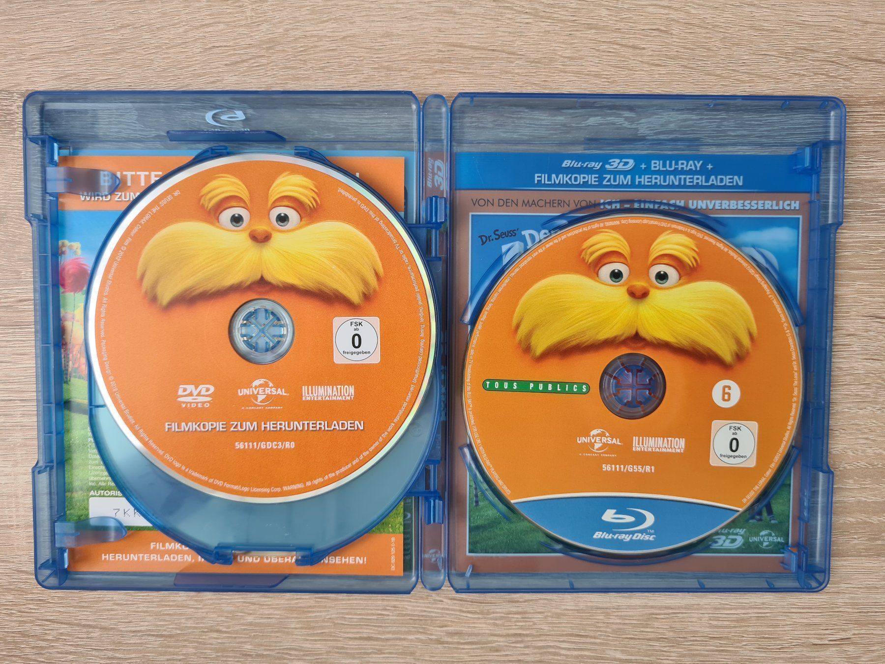 Tutti i DVDs: Der Lorax 3D (3 Disk) - Blu-Ray – Usato da Carouge GE venduto da Franllo 4
