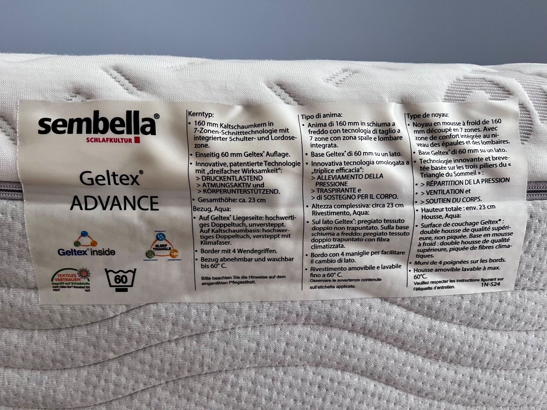 Materassi: Matratze 200x140cm Geltex – Usato da Fehraltorf venduto da Hinz72 4
