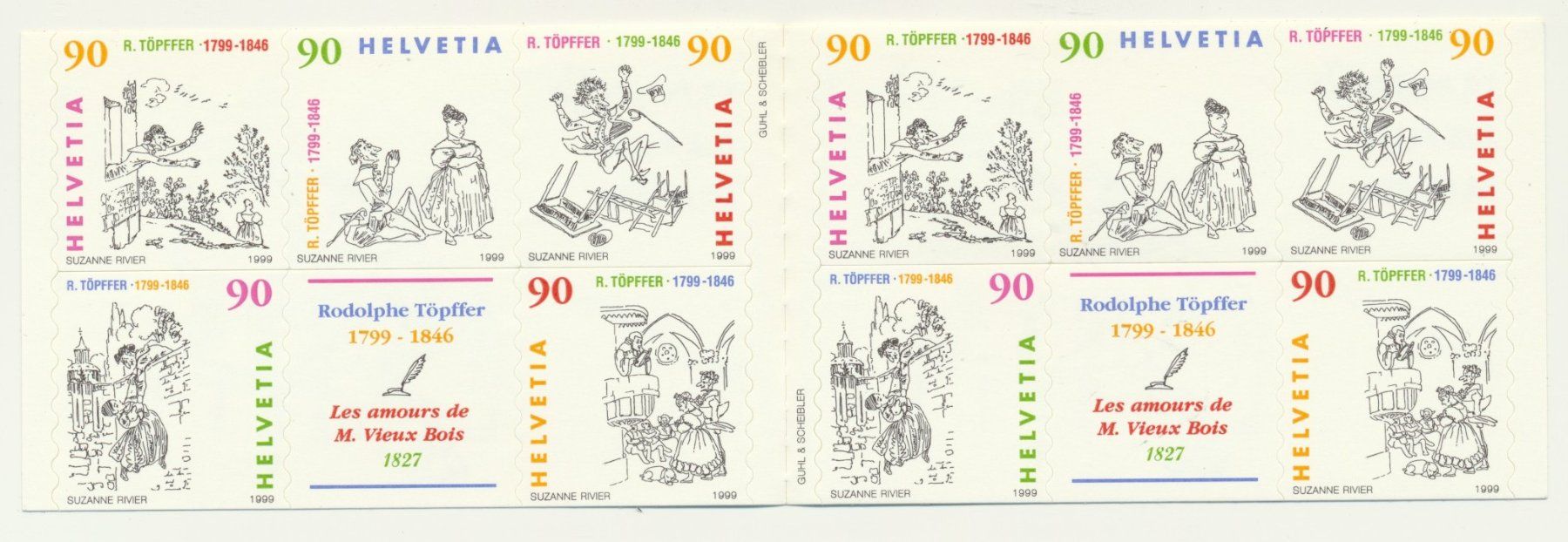 Tous les timbres: 1999 Comics, Markenheftchen, ** postfrisch – Neuf (Voir description) à Winterthur par Zupogeru 1