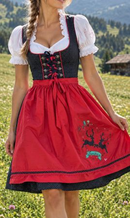 Wiesnkönig Dirndl, Grösse 38, mit Bluse, Top Zustand!
